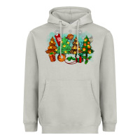 Moon Dust christmas trees with basketball Heavyweight Hoodie - Zillion Design Studio