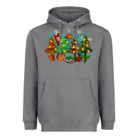 Storm christmas trees with basketball Heavyweight Hoodie - Zillion Design Studio