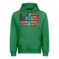 Emerald flag and turquoise cross Urban Hoodie - AdoDesignShop