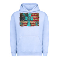 Pigment Grape Ice flag and turquoise cross Urban Hoodie - AdoDesignShop