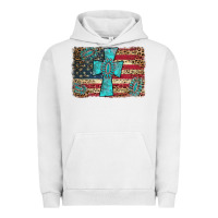 Pigment Lunar Rock flag and turquoise cross Urban Hoodie - AdoDesignShop