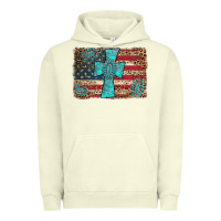Pigment Pistachio flag and turquoise cross Urban Hoodie - AdoDesignShop