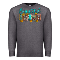 Charcoal Heather beautiful crazy Premium Sweatshirt - Zillion Design Studio