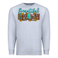 Heather Grey beautiful crazy Premium Sweatshirt - Zillion Design Studio