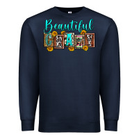 Navy beautiful crazy Premium Sweatshirt - Zillion Design Studio