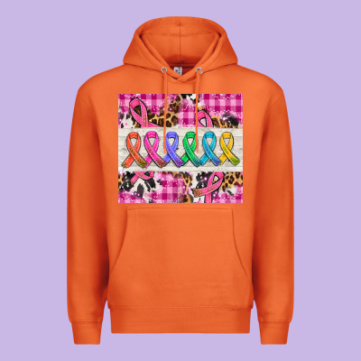 Western Colorfull Cancer Ribbon Premium Hoodie Designed By Adodesignshop