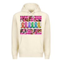 Sandshell western colorfull cancer ribbon Premium Hoodie - AdoDesignShop