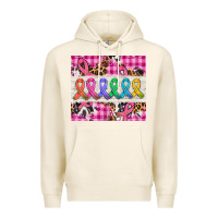 Tofu western colorfull cancer ribbon Premium Hoodie - AdoDesignShop