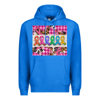 True Royal western colorfull cancer ribbon Premium Hoodie - AdoDesignShop