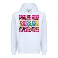 White western colorfull cancer ribbon Premium Hoodie - AdoDesignShop