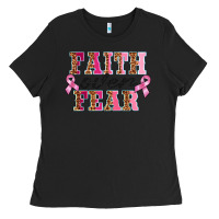Black faıth over fear Ladies Tee - BarkalooDesign