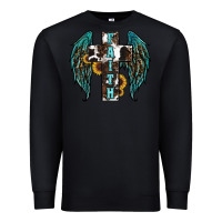Black western wings cross Premium Sweatshirt - RanaPortraitStore