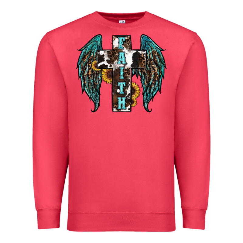 Western Wings Cross Premium Sweatshirt by RanaPortraitStore | Teevron