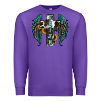 Purple western wings cross Premium Sweatshirt - RanaPortraitStore