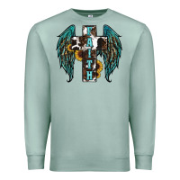 Seafoam western wings cross Premium Sweatshirt - RanaPortraitStore