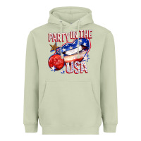 Matcha party in the usa billie wilder Heavyweight Hoodie - texasbilliewilder