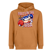 Meerkat party in the usa billie wilder Heavyweight Hoodie - texasbilliewilder