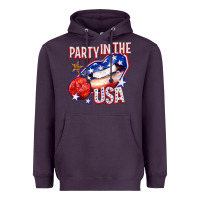 Plum party in the usa billie wilder Heavyweight Hoodie - texasbilliewilder