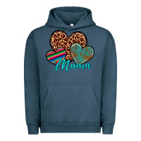 Pigment Midnight Navy hearts mama Urban Hoodie - Artiststas