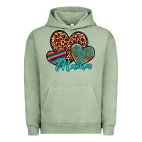 Pigment Oil Green hearts mama Urban Hoodie - Artiststas