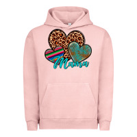 Pigment Salmon hearts mama Urban Hoodie - Artiststas