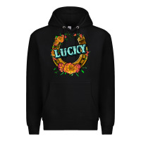 Black horseshoe lucky Premium Hoodie - JahusDesignShop