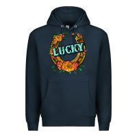 Navy horseshoe lucky Premium Hoodie - JahusDesignShop