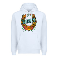 White horseshoe lucky Premium Hoodie - JahusDesignShop