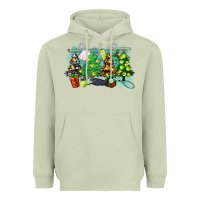 Matcha christmas trees with tennis Heavyweight Hoodie - Zillion Design Studio