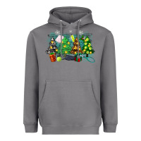 Storm christmas trees with tennis Heavyweight Hoodie - Zillion Design Studio