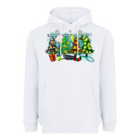 White christmas trees with tennis Heavyweight Hoodie - Zillion Design Studio