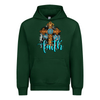 Forest Green faith western turquoise Urban Hoodie - AdoDesignShop