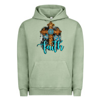 Pigment Oil Green faith western turquoise Urban Hoodie - AdoDesignShop