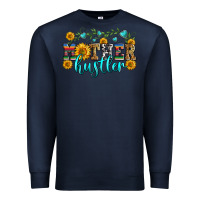 Navy mother hustler Premium Sweatshirt - Zillion Design Studio