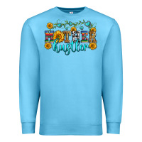 Ocean Blue mother hustler Premium Sweatshirt - Zillion Design Studio