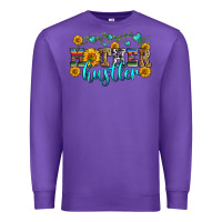 Purple mother hustler Premium Sweatshirt - Zillion Design Studio