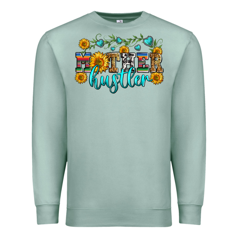 Mother Hustler Premium Sweatshirt by Zillion Design Studio | Teevron