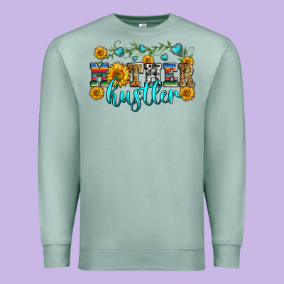 Mother Hustler Premium Sweatshirt Designed By Zillion Design Studio