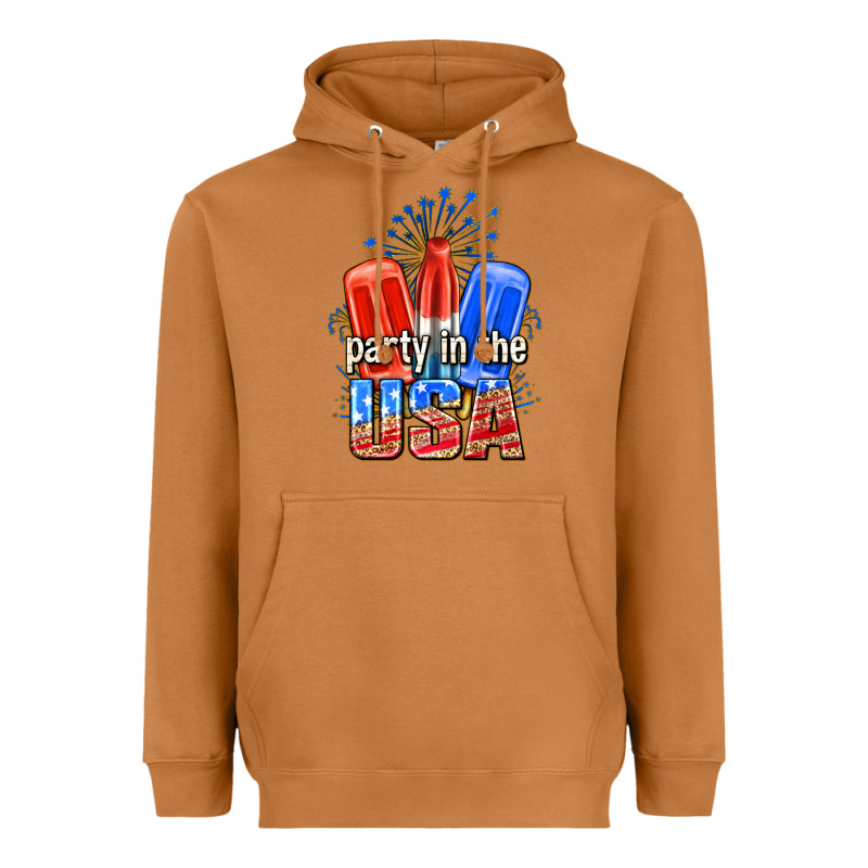 Party In The Usa Popsicles Billie Wilder Heavyweight Hoodie by texasbilliewilder | Teevron