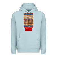 Blue Mist all american teacher 12 oz slim can cooler Premium Hoodie - Artiststas