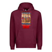 Burgundy all american teacher 12 oz slim can cooler Premium Hoodie - Artiststas