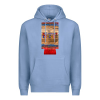 Colony Blue all american teacher 12 oz slim can cooler Premium Hoodie - Artiststas