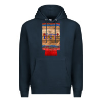 Navy all american teacher 12 oz slim can cooler Premium Hoodie - Artiststas