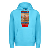 Ocean Blue all american teacher 12 oz slim can cooler Premium Hoodie - Artiststas