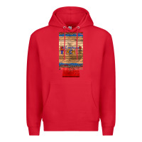 Red all american teacher 12 oz slim can cooler Premium Hoodie - Artiststas