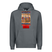 Rock all american teacher 12 oz slim can cooler Premium Hoodie - Artiststas