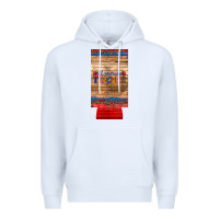 White all american teacher 12 oz slim can cooler Premium Hoodie - Artiststas
