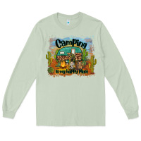 Matcha camping is my happy place Long Sleeve Tee - BarkalooDesign
