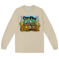 Mushroom camping is my happy place Long Sleeve Tee - BarkalooDesign