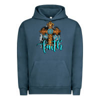 Pigment Midnight Navy faith western turquoise Urban Hoodie - AdoDesignShop